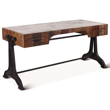 Home Trends & Design Bowery Desk in Brown, Black and Light Gray, , large
