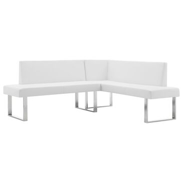 Blue River Amanda 2-Piece Stationary L-Shaped Sectional in White, , large
