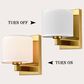 Claxy 1-Light Fabric Shade Wall Sconce in Gold (Set of 2), , large