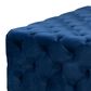 Baxton Studio Verene Square Cocktail Ottoman in Royal Blue, , large