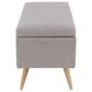 Maple and Jade Modern Storage Bench in Grey, , large