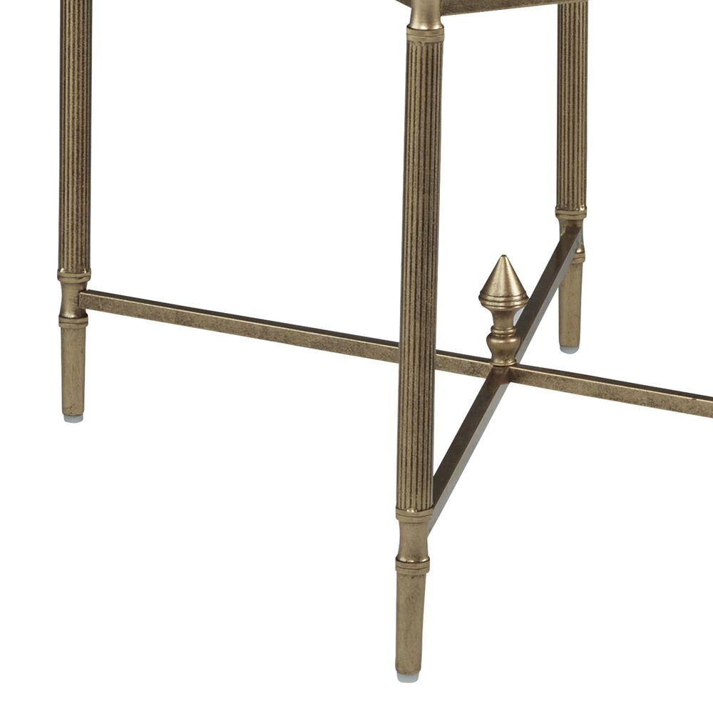 Ashley Cloverty End Table in Aged Gold and Clear, , large