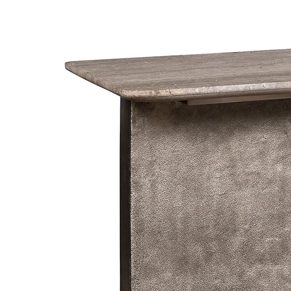 Vanguard Furniture Reveal Console Table in Metal and Stone, , large