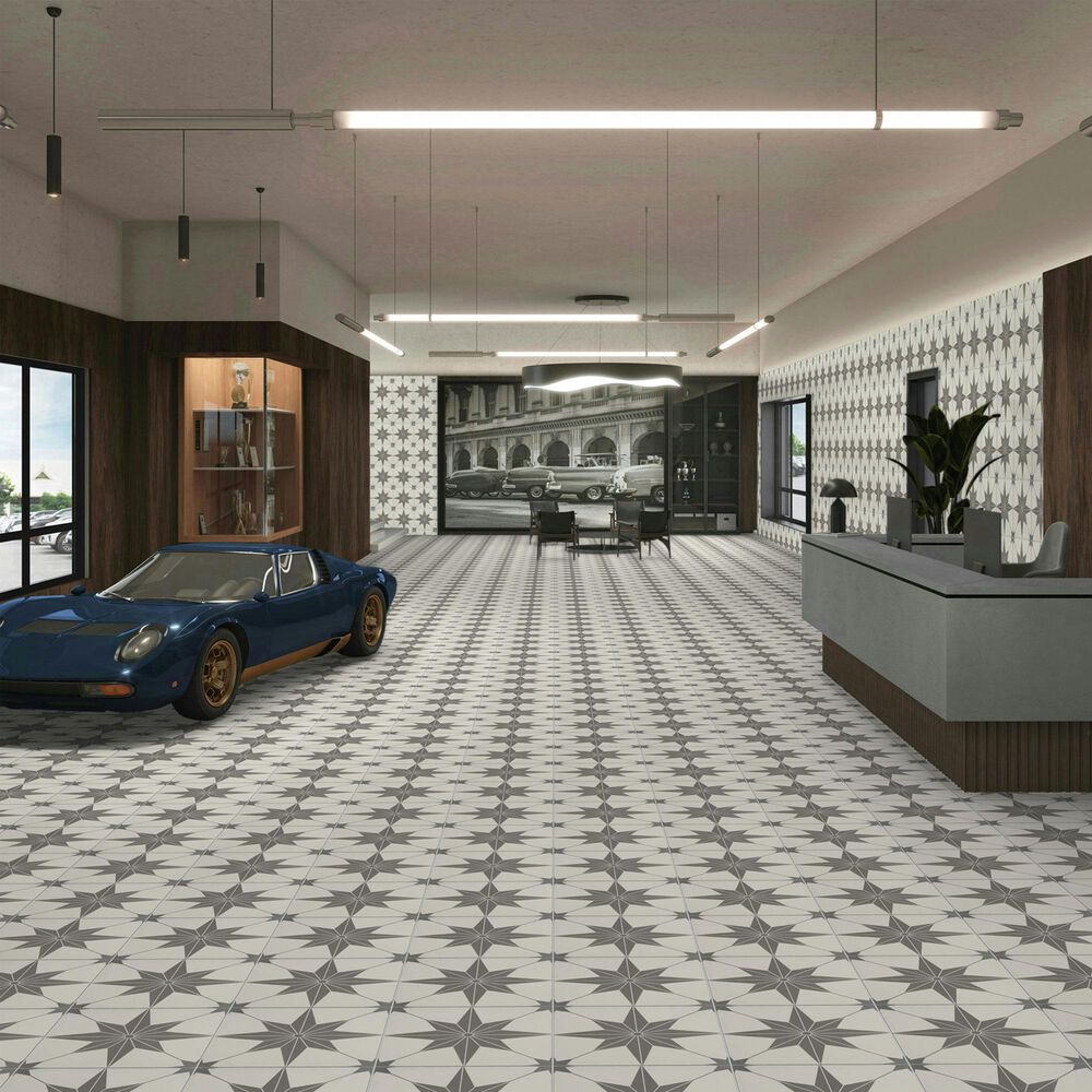 Dal-Tile Memoir Jewel Black 12" x 12" Matte Ceramic Tile, , large