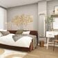Maple and Jade 30" x 60" Geometric 3D Stripes Wall Decor in Matte Gold, , large