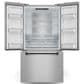 THOR KITCHEN Gordon Ramsay 20.3 Cu. Ft. Counter Depth French Door Refrigerator with Black Handle Kit in Stainless Steel, , large