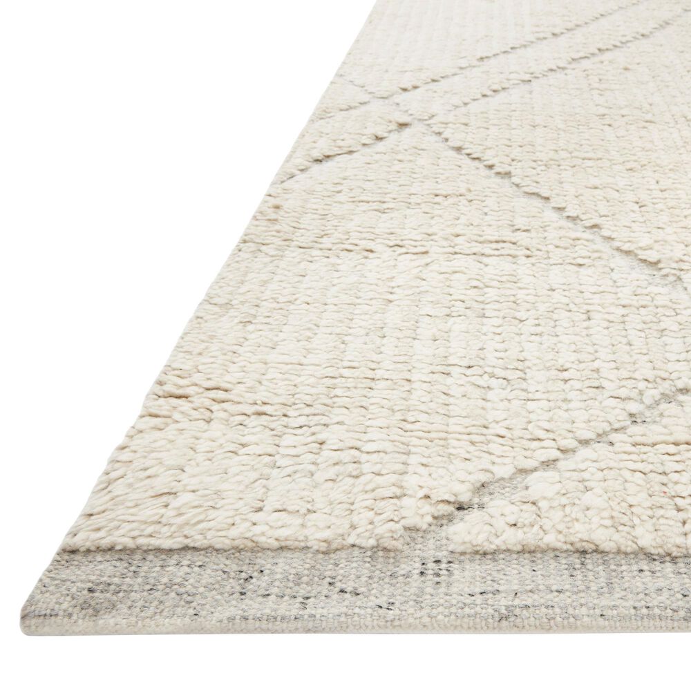 Amber Lewis x Loloi Gwyneth 2&#39; x 3&#39; Ivory and Silver Area Rug, , large