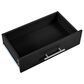 HOMLUX 47" Fluted Kitchen Island with Trash Can Storage Cabinet in Black and Natural, , large