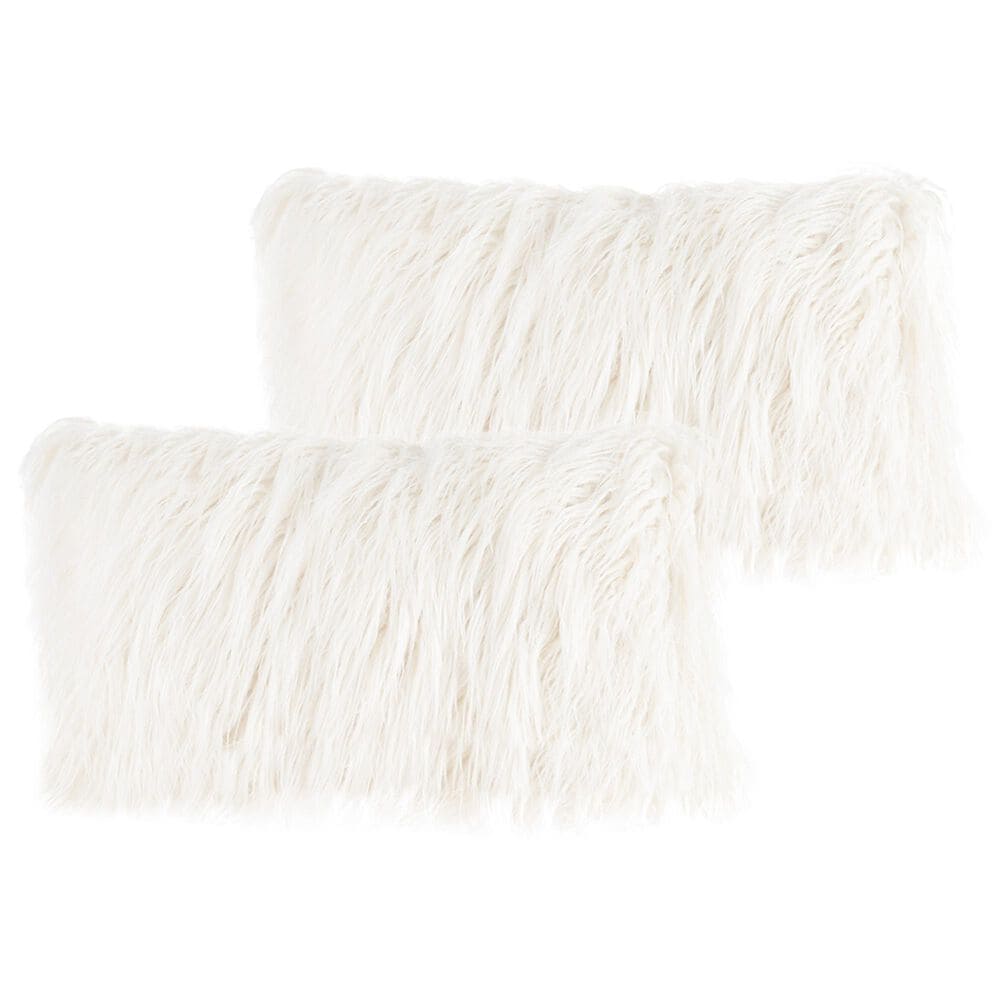 Timberlake 12" x 20" Lumbar Pillow in White (Set of 2), , large
