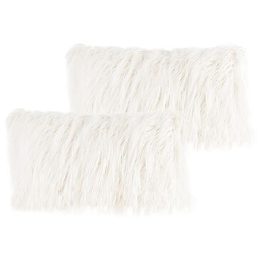 Timberlake 12" x 20" Lumbar Pillow in White (Set of 2), , large