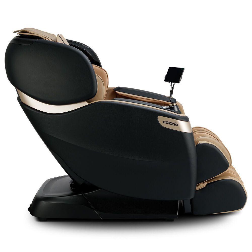 Cozzia Qi SE Duo Power Massage Chair with Topaz Cushion in Black, , large