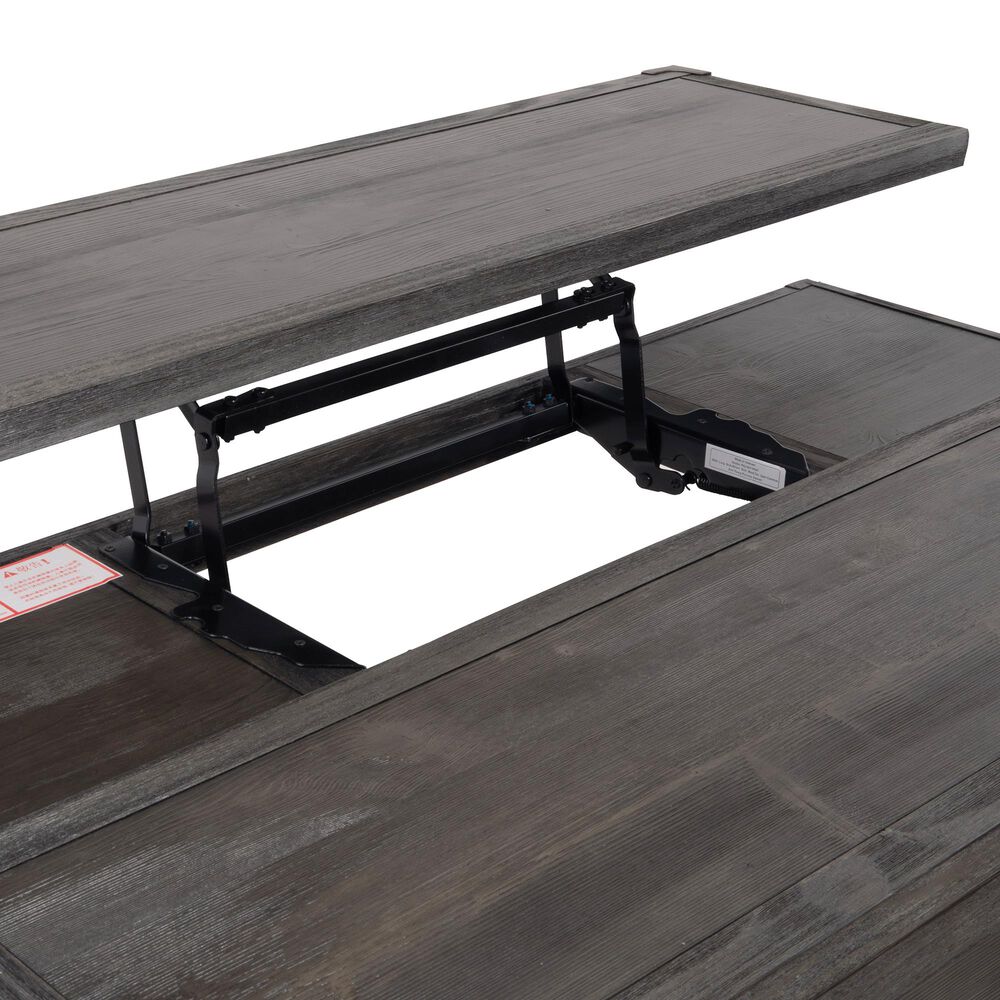 Ashley Todoe Lift Top Cocktail Table in Dark Gray, , large