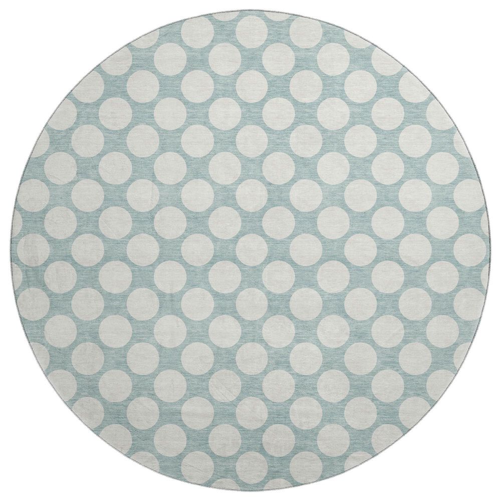 Dalyn Rug Company The Reserve TR13 Seafoam 8" Round Indoor/Outdoor Area Rug, , large