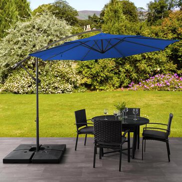 CorLiving 9.5" UV Resistant Patio Umbrella in Cobalt Blue, , large