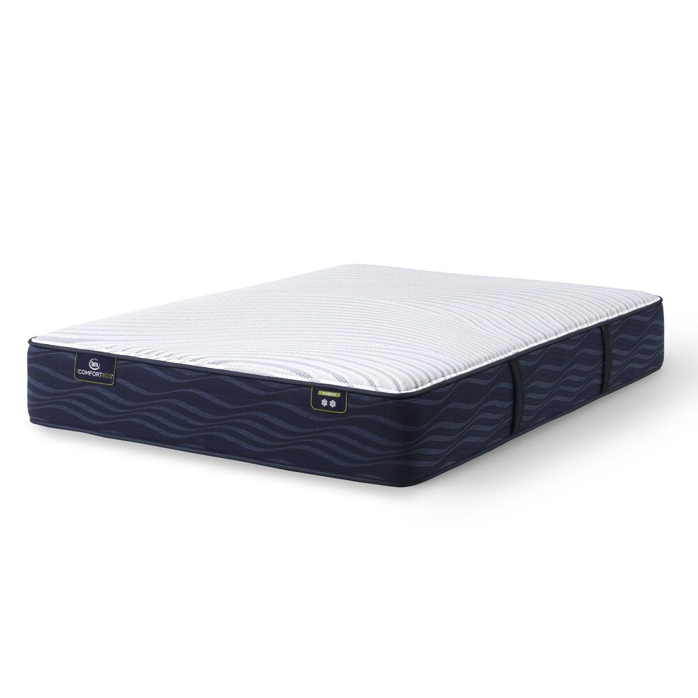 Serta iComfortEco Smooth Hybrid Firm Queen Mattress, , large
