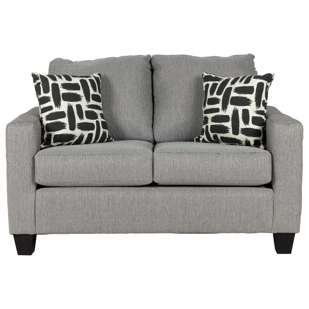 Carolina Furniture Chevee Loveseat in Dizzy Charcoal, , large