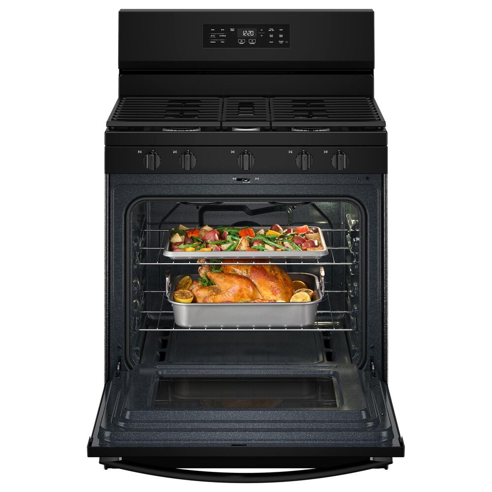 Whirlpool 5 Cu. Ft. Freestanding Gas Range in Black, , large