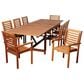 International Home Miami Torini 9-Piece Rectangular Extendable Patio Dining Set in Dark Brown, , large