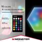 Monster Illuminessence Hexagon Touch Light in Multicolor (3-Pack), , large