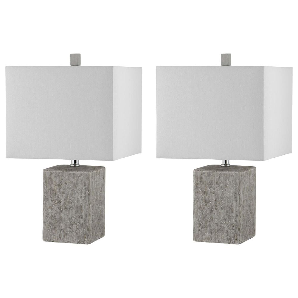 Safavieh Amby Table Lamp in Grey - Set of 2, , large