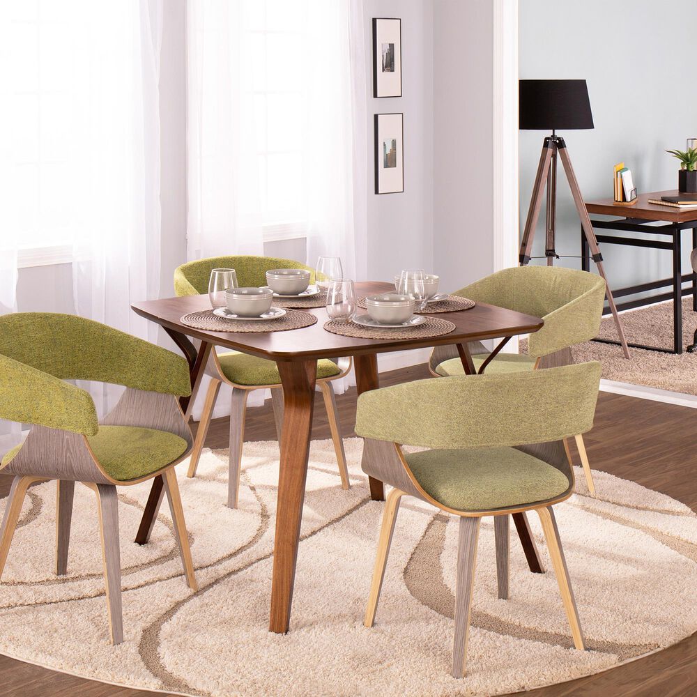 Lumisource Folia Dining Table in Walnut/Walnut, , large