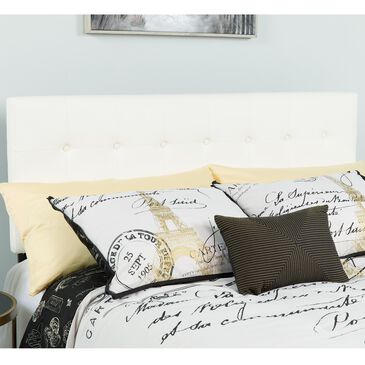 Flash Furniture Lennox Queen Headboard in White, , large