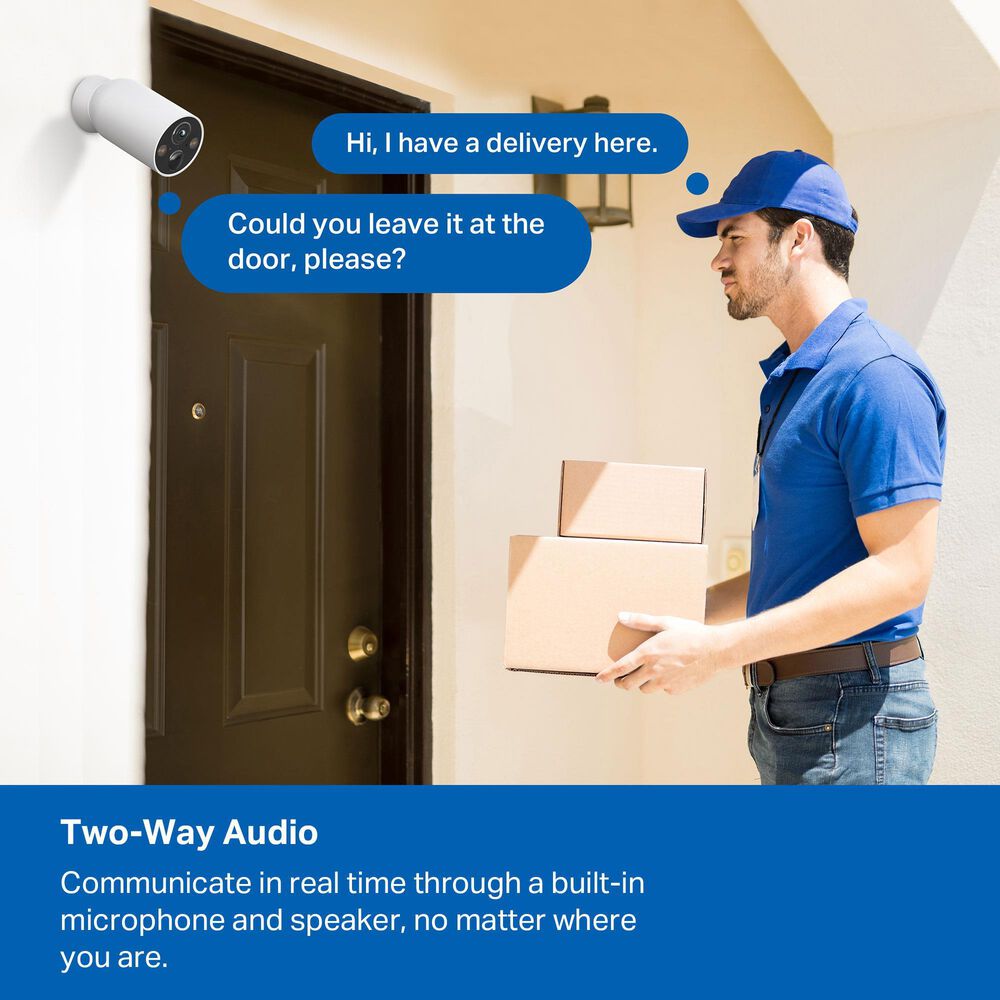 TP-Link Smart Wire Free Indoor/Outdoor Security Camera in White (Set of 3), , large