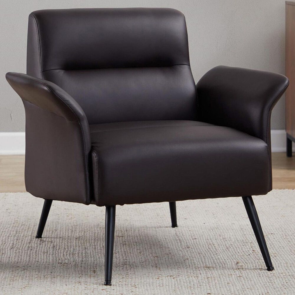 Lumisource Petal Accent Chair in Espresso, , large