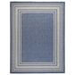 Nourison Horizon HOZ03 Denim 9" x 12" Indoor/Outdoor Area Rug, , large
