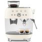 Smeg Espresso Manual Coffee Machine with Grinder in Cream, , large
