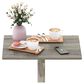 HOMLUX Wall Mounting Folding Table in French Oak Grey, , large