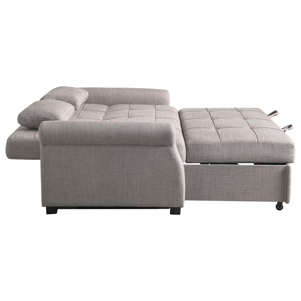 Lifestyle Solutions Hampton Queen Convertible Sofa in Steel, , large