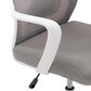 CorLiving Workspace Office Chair with White Frame in Grey, , large