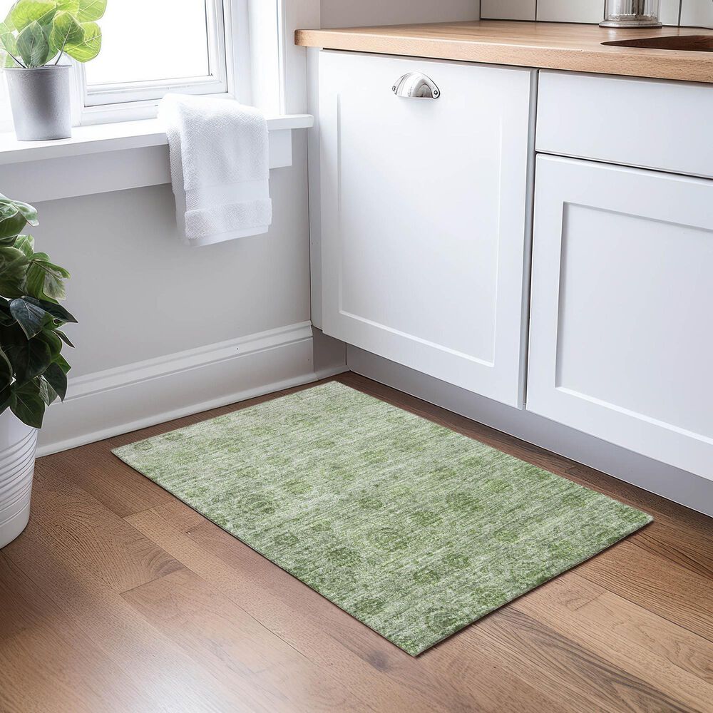Dalyn Rug Company Burano BU8 1&#39;8&quot; x 2&#39;6&quot; Olive Indoor/Outdoor Area Rug, , large
