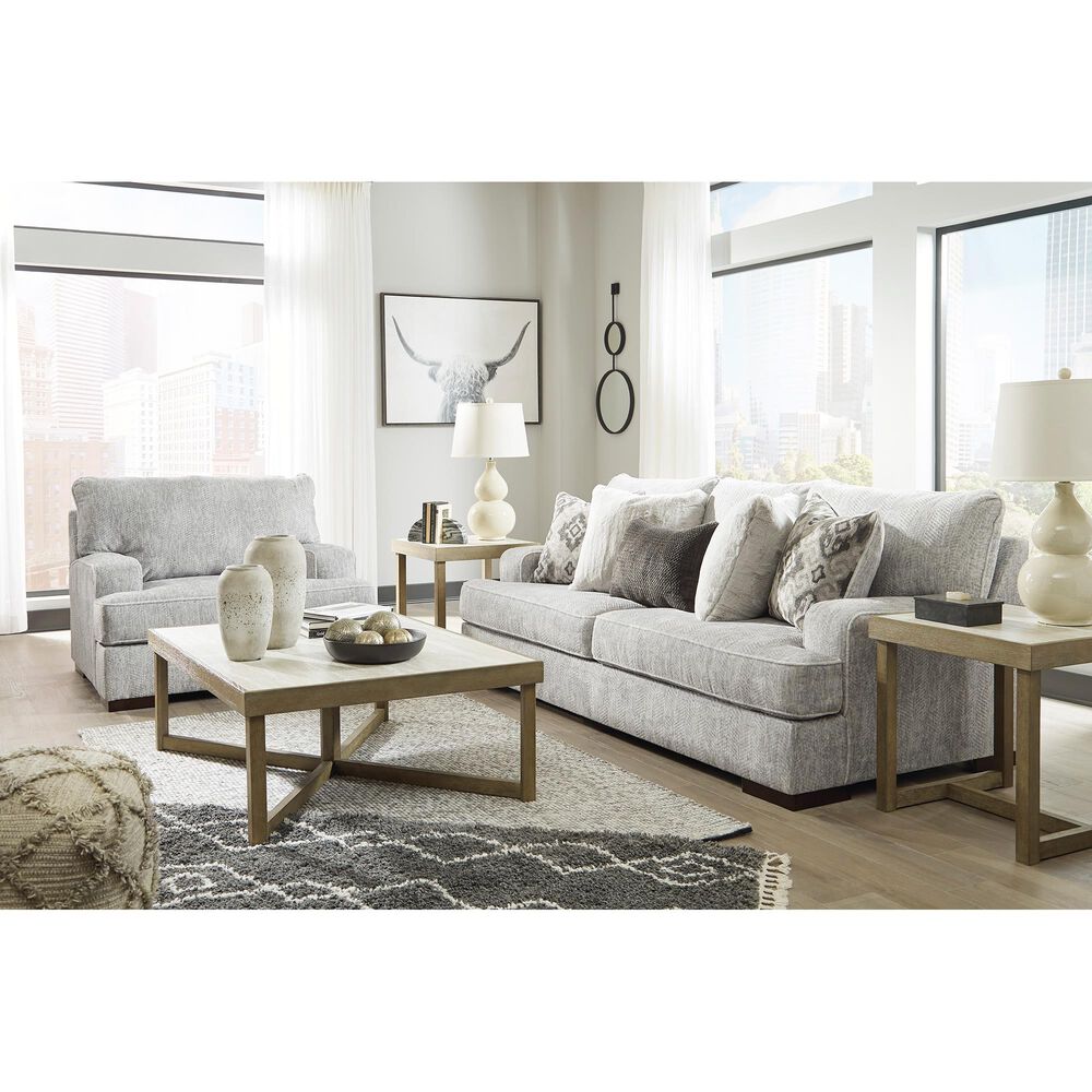 Signature Design by Ashley Mercado Stationary Sofa in Pewter Grey, , large