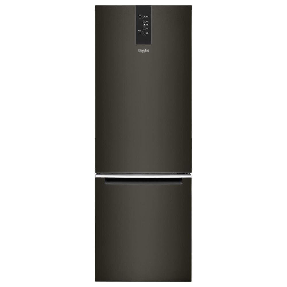 Whirlpool 12.7 Cu. Ft. Counter-Depth Wide Bottom-Freezer Refrigerator in Black Stainless, , large