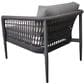 Lloyd Flanders Messina 3-Piece Patio Conversation Set in Matte Charcoal and Cast Slate, , large