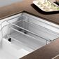 Blanco Precis 29" Cascade Super Single Kitchen Sink with Colander in White, , large