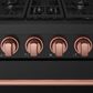 Thor Kitchen Gordon Ramsay 4.6 Cu. Ft. Professional Gas Range with Rose Gold Handle Kit in Black, , large
