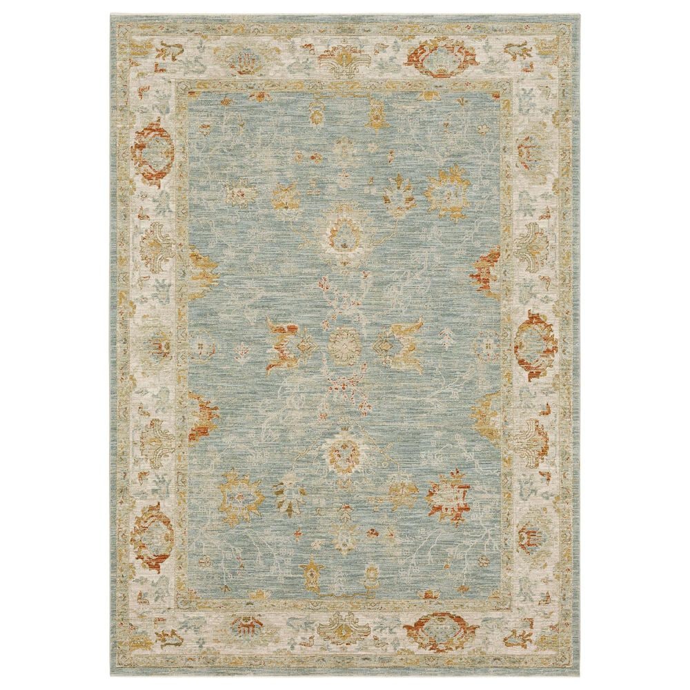 Karastan Adalia Amasya 6"7" x 9"6" Blue Area Rug, , large