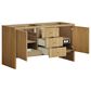 James Martin Vanities Hudson 60" Double Bathroom Vanity Cabinet in Light Natural Oak, , large
