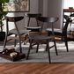 Baxton Studio Britte Side Chair with Dark Grey Cushion in Dark Oak Brown (Set of 4), , large