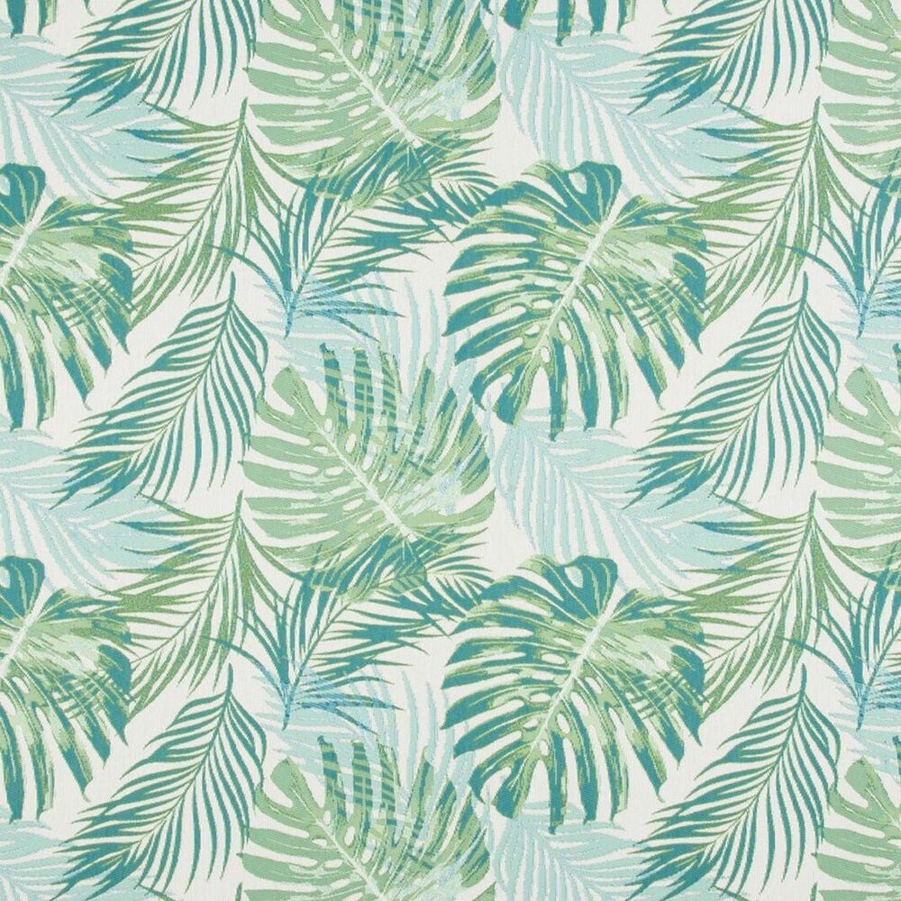 Safavieh Barbados Tropical Botanical BAR592 4&#39; x 6&#39; Green and Teal Indoor/Outdoor Area Rug, , large