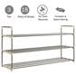 Timberlake 3-Tier Shoe Rack in Gray and White (Set of 2), , large