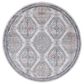 Safavieh Oregon ORE885 6"7" Round Grey and Ivory Area Rug, , large