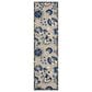 Nourison Aloha 2"3" x 8" Natural and Blue Indoor/Outdoor Runner, , large