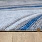 Kas Oriental Rugs Illusions Marble 3"3" x 4"11" Blue and Grey Area Rug, , large