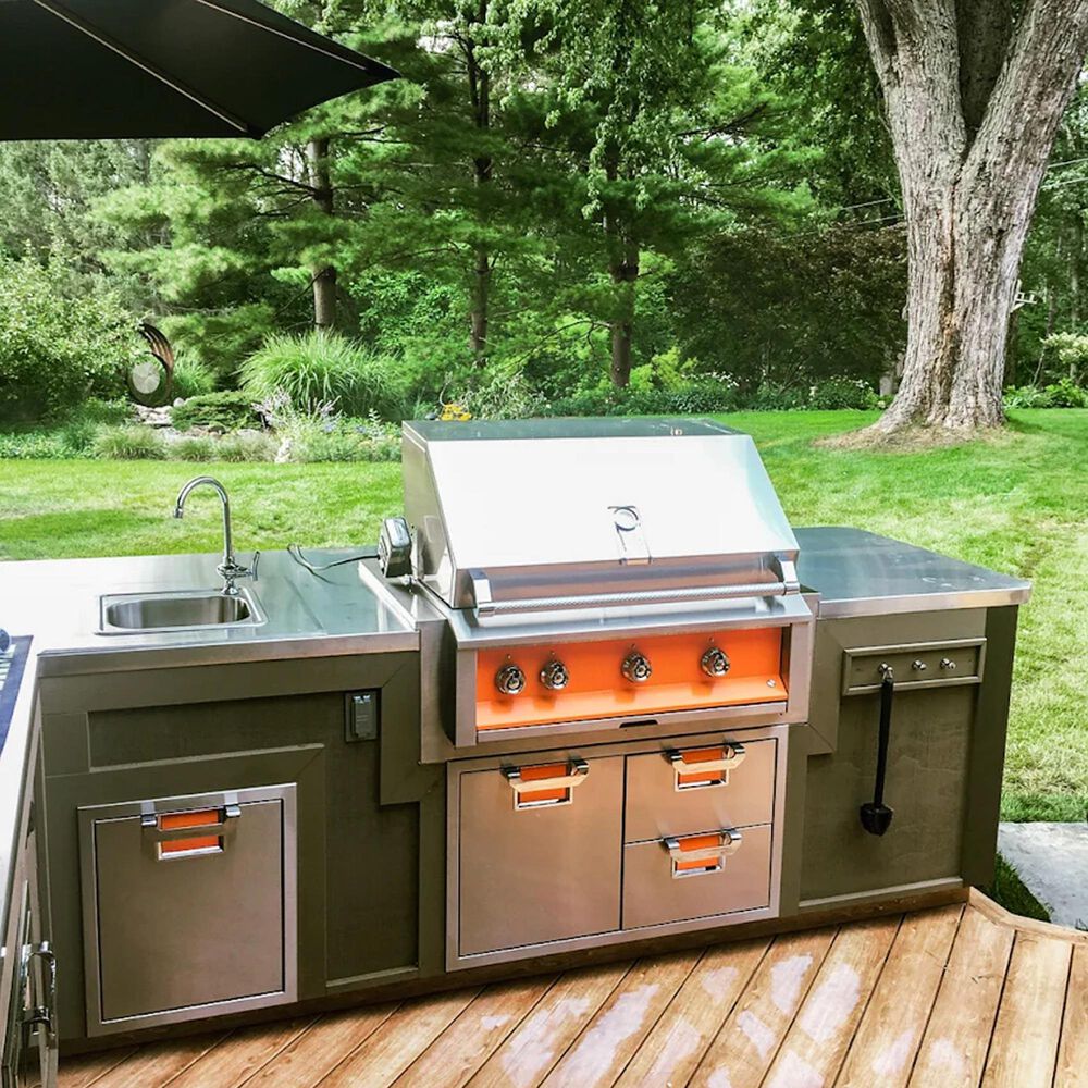 Hestan Aspire 36" Built-In Natural Gas Grill with Rotisserie in Stainless Steel, , large