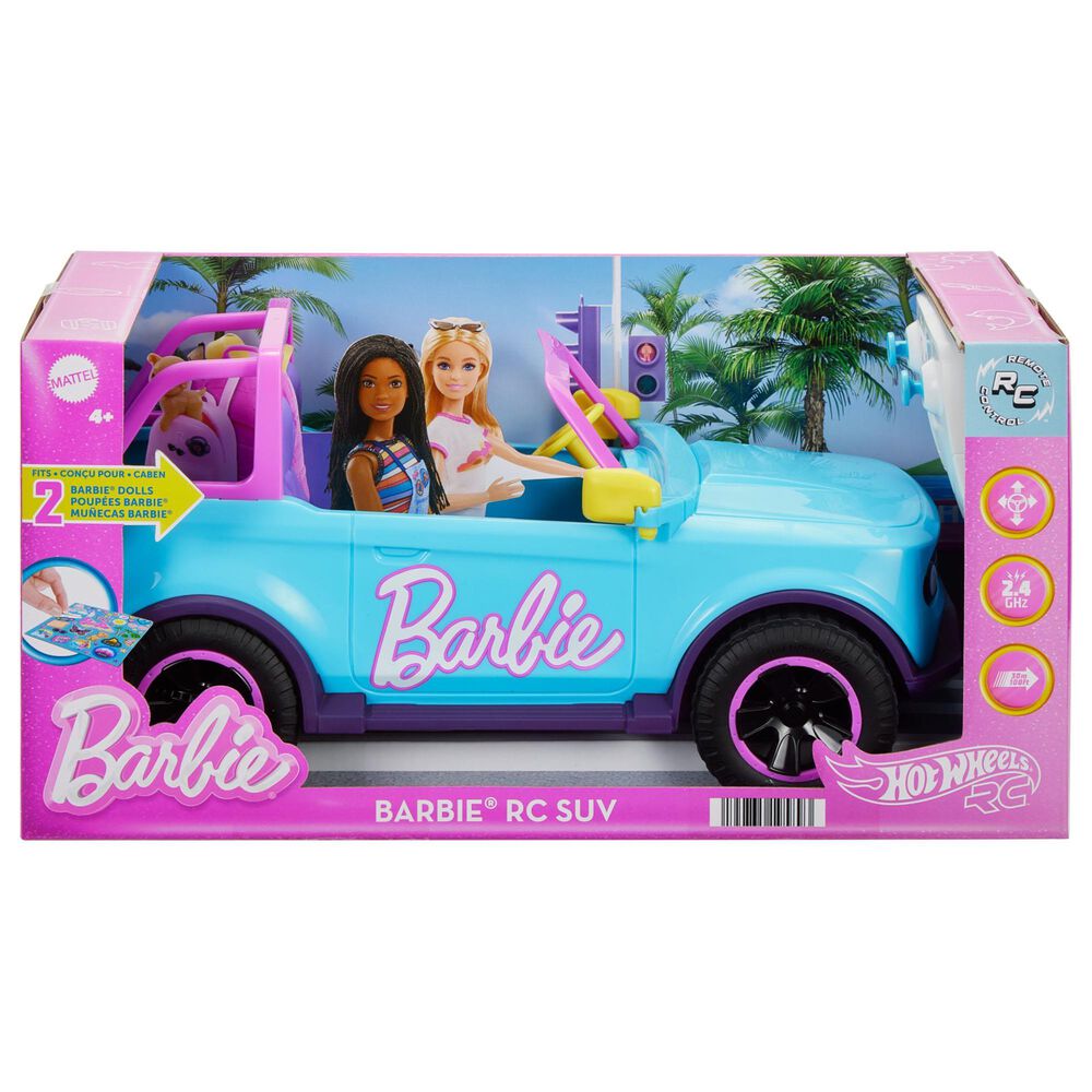 Barbie RC Barbie SUV Battery-Powered Toy Truck with Remote Control, , large