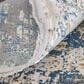 Feizy Cadiz Blue and Ivory 7"9" x 11" Area Rug, , large